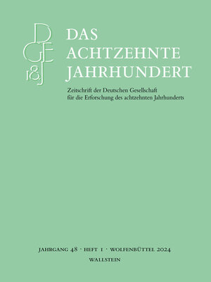 cover image of Das achtzehnte Jahrhundert 48/1